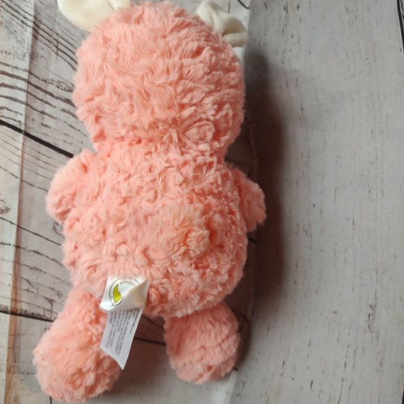 Pink Alpaca Plush Llama w Heart Stuffed Animal Animal Adventure Valentine - Picture 5 of 7